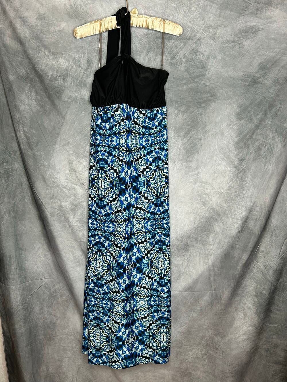 Soma Dress Maxi Women Med Loungewear Halter Empire Waist Boho Hippie Comfy